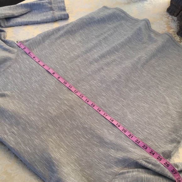 Lucky Brand long sleeve gray stripe henley - Picture 8 of 8